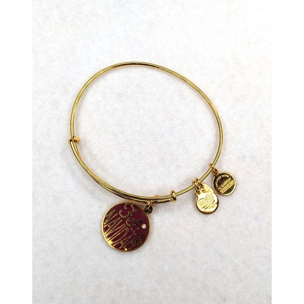 ALEX AND ANI Feliz Navidad Christmas Medallion Gold-tone Charm Bracelet 2017